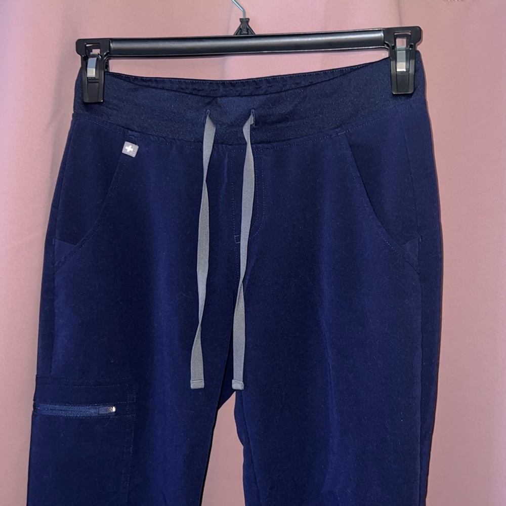 Navy Blue Zamora Jogger Scrub Pants | Size XS Petite